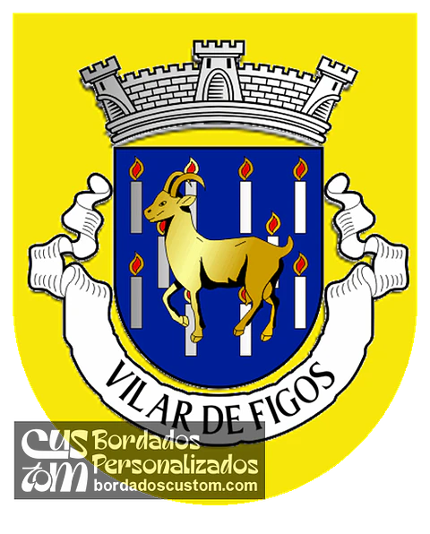 Emblema Bordado Antiga Freguesia de Vilar de Figos (Barcelos, Braga)