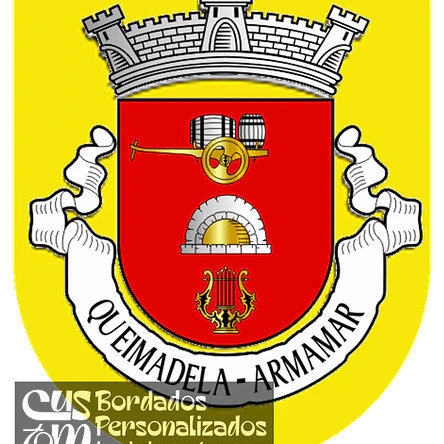 Emblema Bordado Freguesia de Queimadela (Armamar, Viseu) 1