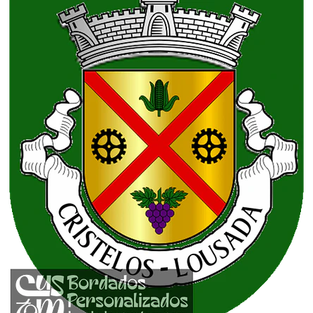 Emblema Bordado Antiga Freguesia de Cristelos (Lousada, Porto) 1