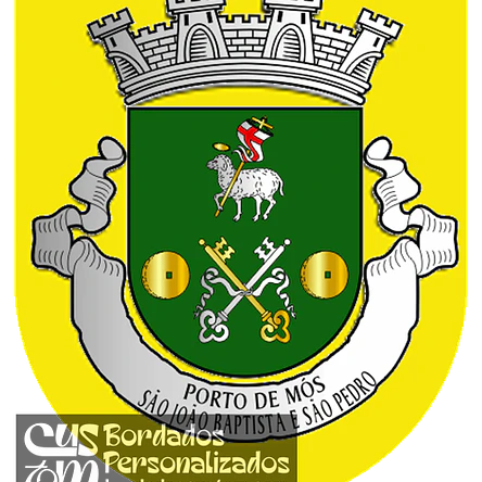 Emblema Bordado Freguesia de Porto de Mós - São João Baptista e São Pedro (Porto de Mós, Leiria) 1