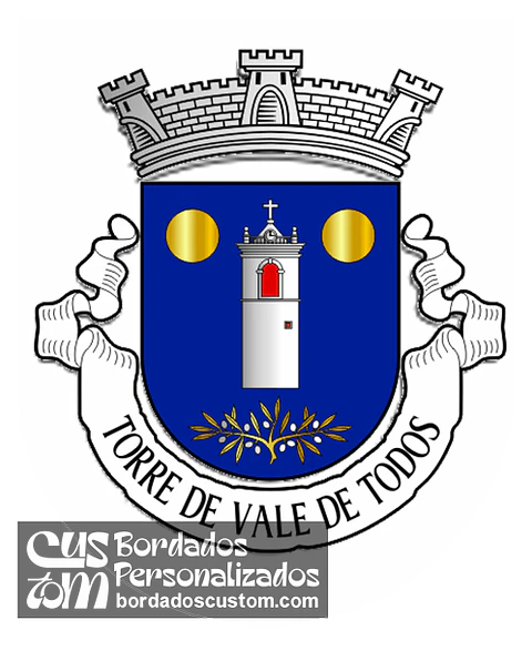 Emblema Bordado Antiga Freguesia de Torre de Vale de Todos (Ansião, Leiria)