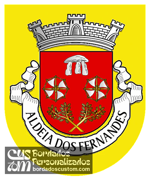 Emblema Bordado Freguesia de Aldeia dos Fernandes (Almodôvar, Beja)