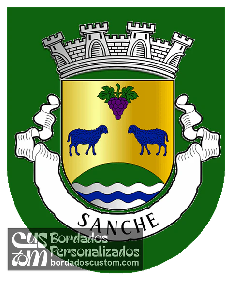 Emblema Bordado Antiga Freguesia de Sanche (Amarante, Porto)