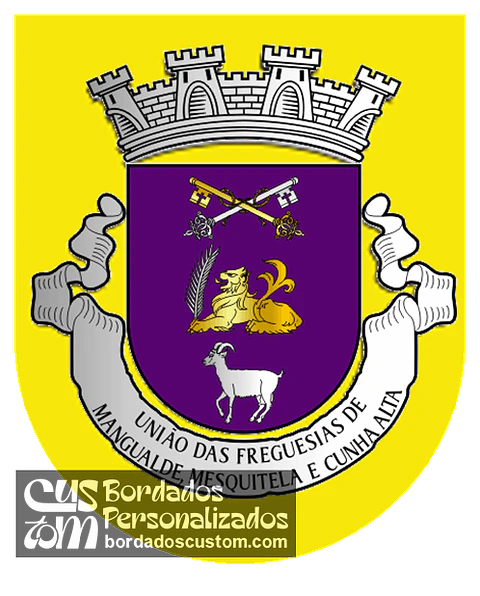 Emblema Bordado Freguesia de Mangualde, Mesquitela and Cunha Alta (Mangualde, Viseu)
