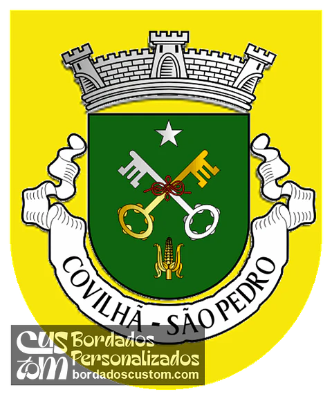 Emblema Bordado Antiga Freguesia de Covilhã (São Pedro) (Covilhã, Castelo Branco)