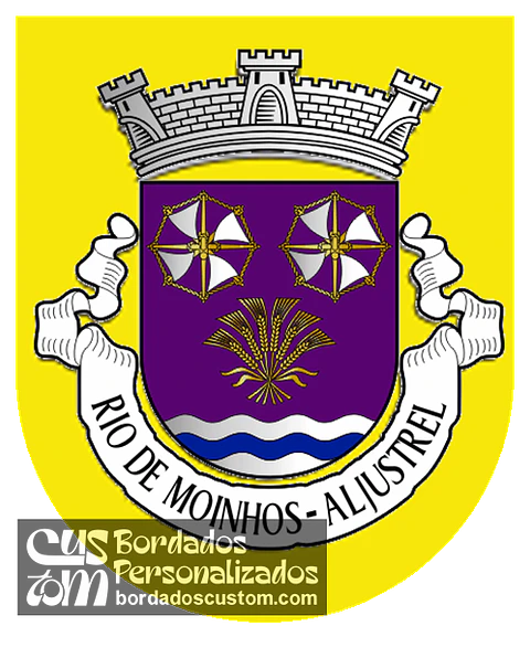 Emblema Bordado Antiga Freguesia de Rio de Moinhos (Aljustrel, Beja)