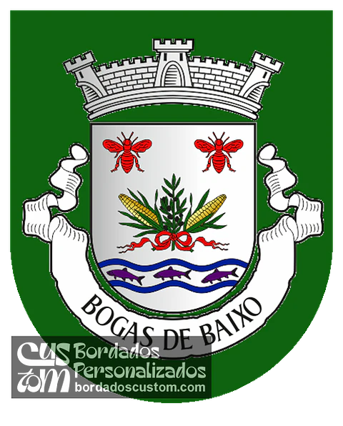 Emblema Bordado Antiga Freguesia de Bogas de Baixo (Fundão, Castelo Branco)
