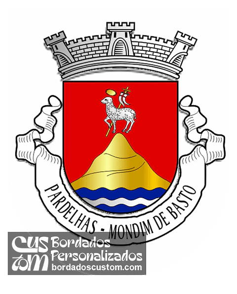 Emblema Bordado Antiga Freguesia de Pardelhas (Mondim de Basto, Vila Real)