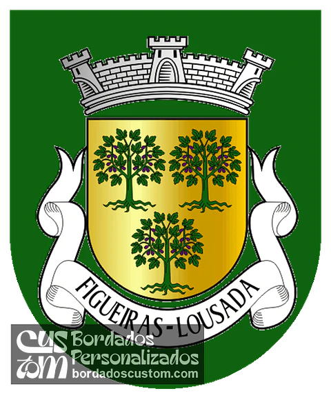 Emblema Bordado Antiga Freguesia de Figueiras (Lousada, Porto)