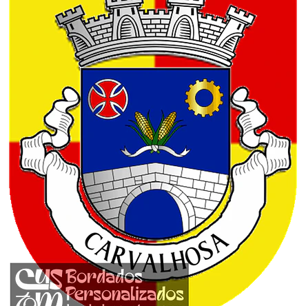 Emblema Bordado Freguesia de Carvalhosa (Paços de Ferreira, Porto) 1