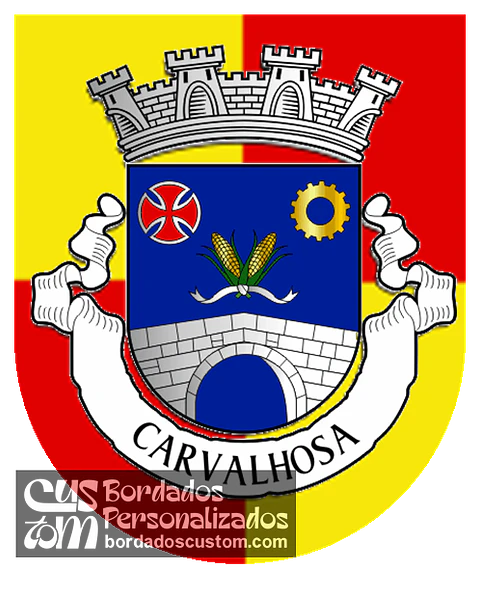 Emblema Bordado Freguesia de Carvalhosa (Paços de Ferreira, Porto)