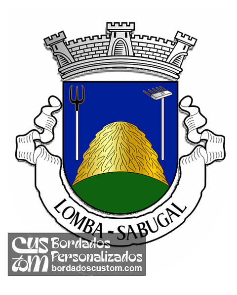 Emblema Bordado Antiga Freguesia de Lomba (Sabugal, Guarda)