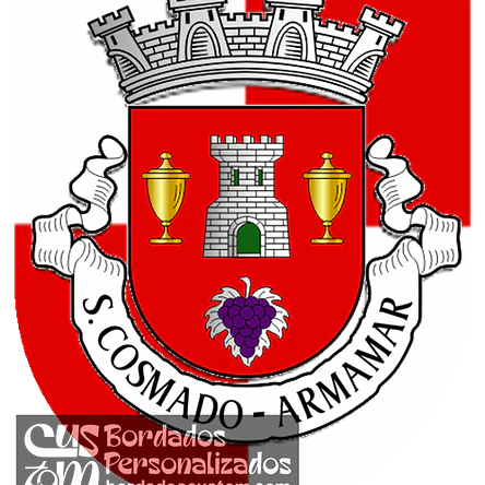 Emblema Bordado Freguesia de São Cosmado (Armamar, Viseu) 1