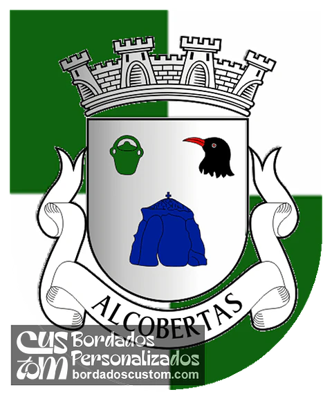 Emblema Bordado Freguesia de Alcobertas (Rio Maior, Santarém)