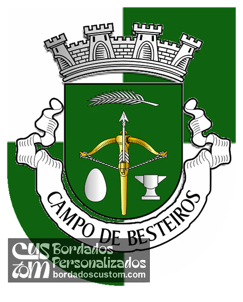 Emblema Bordado Freguesia de Campo de Besteiros (Tondela, Viseu)