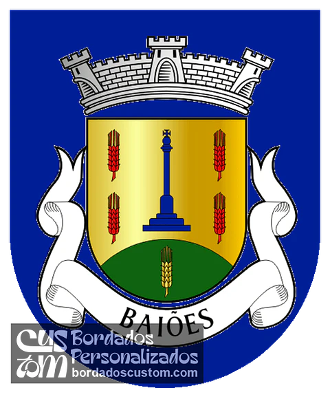 Emblema Bordado Antiga Freguesia de Baiões (São Pedro do Sul, Viseu)