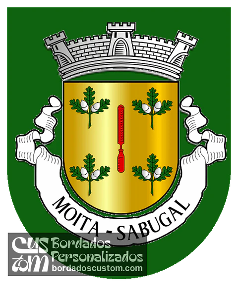 Emblema Bordado Antiga Freguesia de Moita (Sabugal, Guarda)