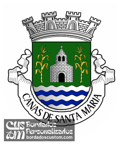 Emblema Bordado Freguesia de Canas de Santa Maria (Tondela, Viseu)