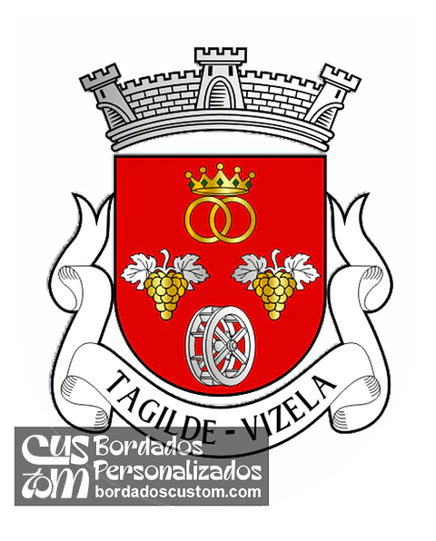 Emblema Bordado Antiga Freguesia de Tagilde (Vizela, Braga)