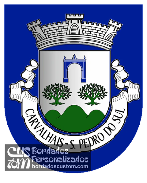Emblema Bordado Antiga Freguesia de Carvalhais (São Pedro do Sul, Viseu)