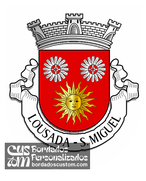Emblema Bordado Antiga Freguesia de Lousada (São Miguel) (Lousada, Porto)