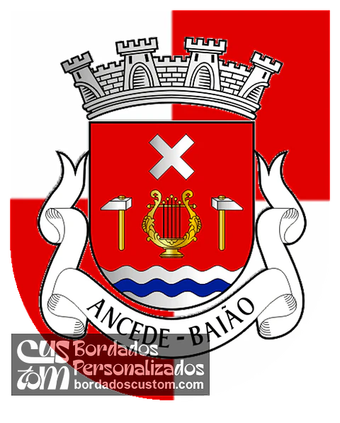 Emblema Bordado Antiga Freguesia de Ancede (Baião, Porto)
