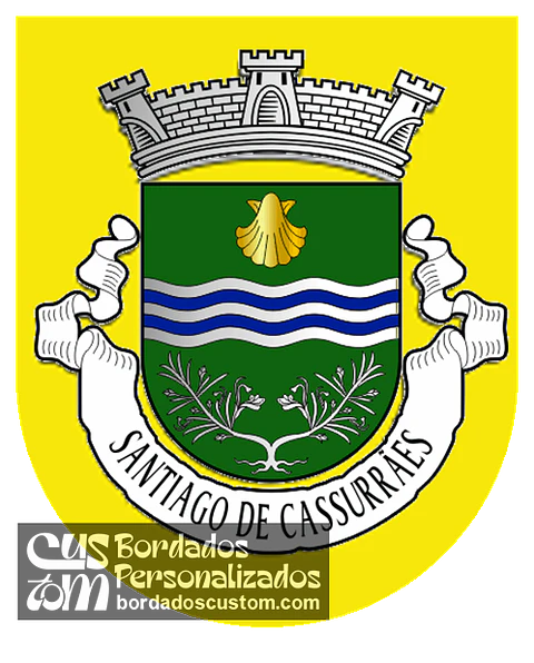Emblema Bordado Antiga Freguesia de Santiago de Cassurrães (Mangualde, Viseu)