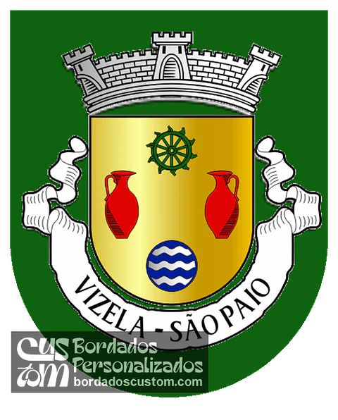 Emblema Bordado Antiga Freguesia de Vizela (São Paio) (Vizela, Braga)
