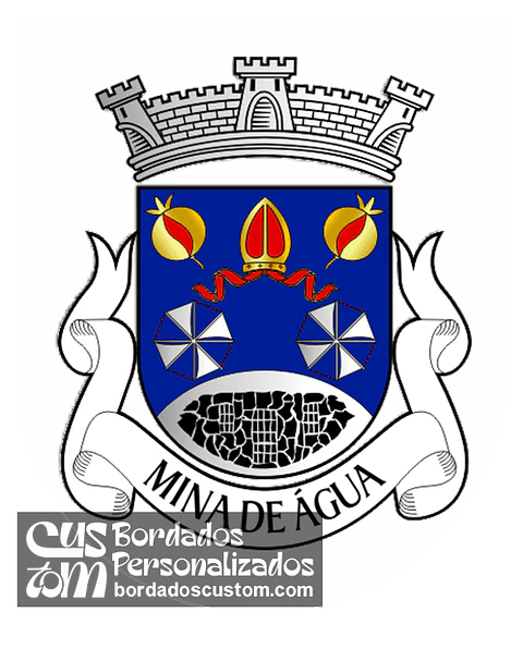 Emblema Bordado Freguesia de Mina de Água (Amadora, Lisboa)