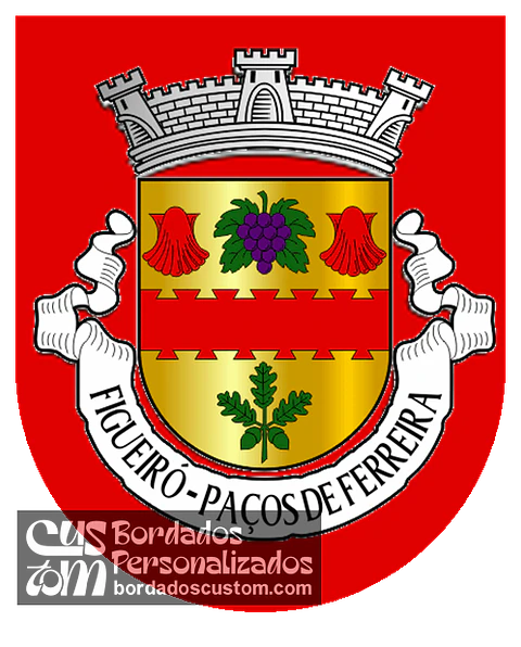 Emblema Bordado Freguesia de Figueiró (Paços de Ferreira, Porto)
