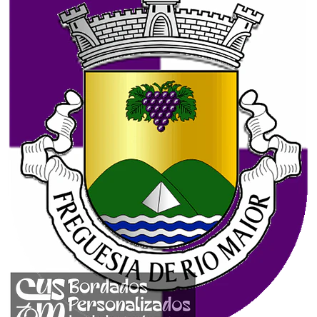 Emblema Bordado Freguesia de Rio Maior (Rio Maior, Santarém) 1