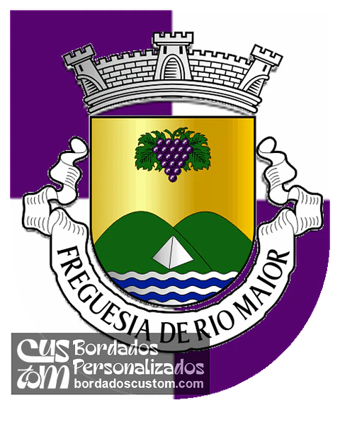 Emblema Bordado Freguesia de Rio Maior (Rio Maior, Santarém)
