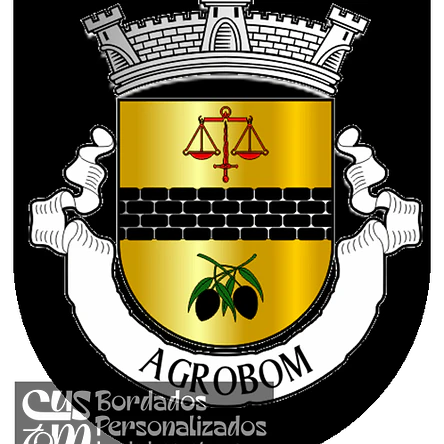 Emblema Bordado Antiga Freguesia de Agrobom (Alfândega da Fé, Bragança) 1