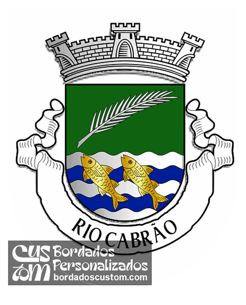 Emblema Bordado Antiga Freguesia de Rio Cabrão (Arcos de Valdevez, Viana do Castelo)