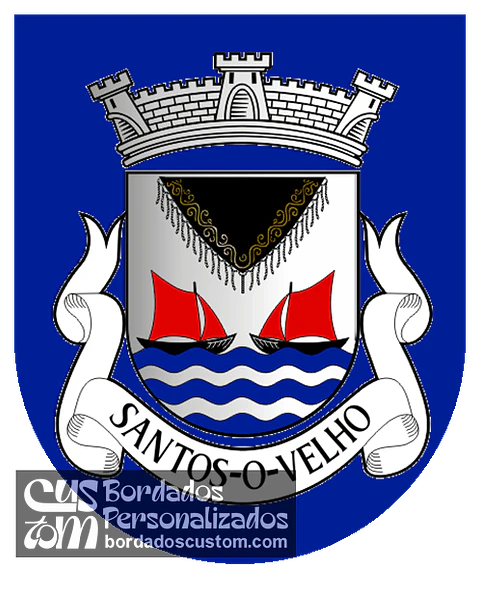 Emblema Bordado Antiga Freguesia de Santos-o-Velho (Lisboa, Lisboa)