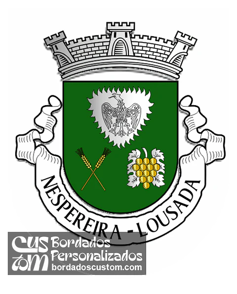 Emblema Bordado Antiga Freguesia de Nespereira (Lousada, Porto)