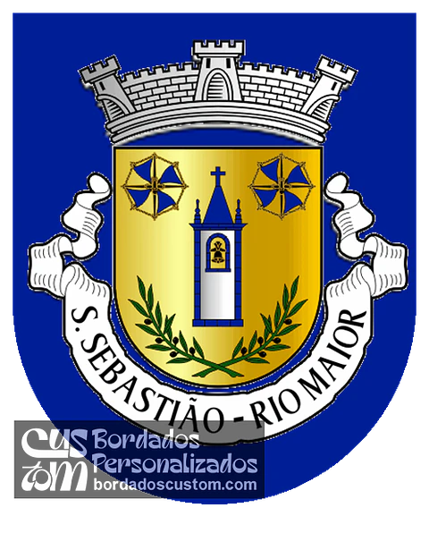Emblema Bordado Freguesia de São Sebastião (Rio Maior, Santarém)