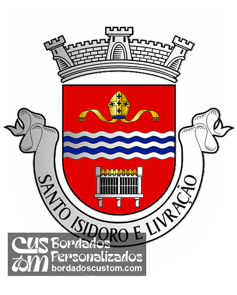 Emblema Bordado Freguesia de Santo Isidoro e Livração (Marco de Canaveses, Porto)