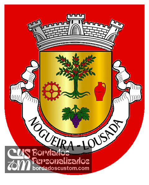 Emblema Bordado Antiga Freguesia de Nogueira (Lousada, Porto)