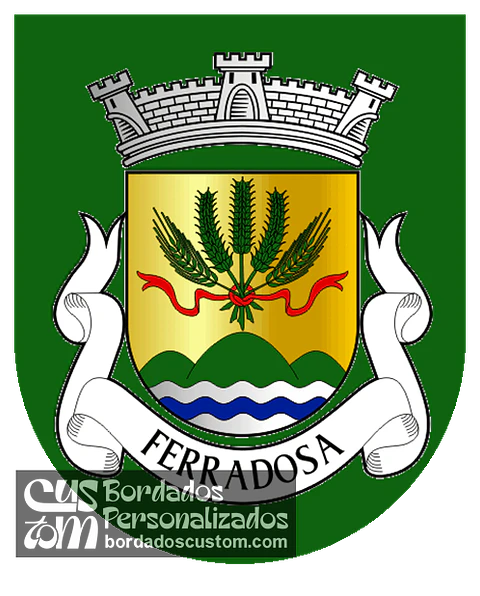 Emblema Bordado Antiga Freguesia de Ferradosa (Alfândega da Fé, Bragança)