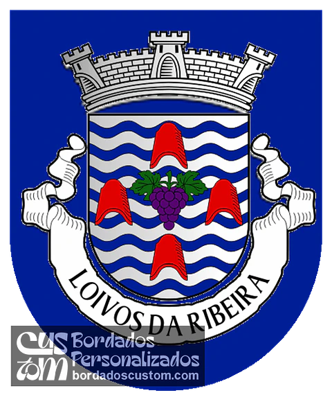 Emblema Bordado Antiga Freguesia de Loivos da Ribeira (Baião, Porto)