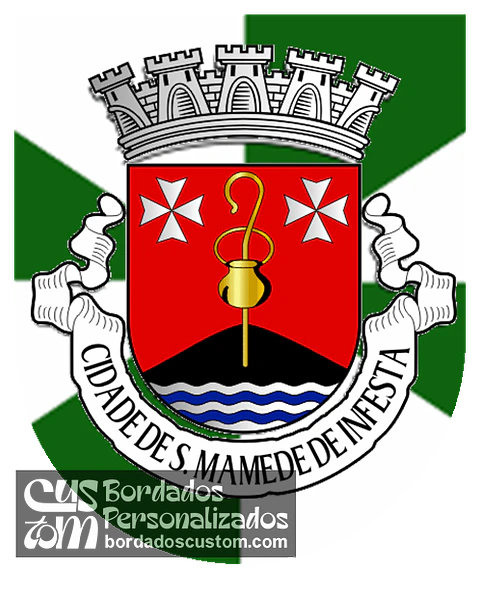 Emblema Bordado Antiga Freguesia de São Mamede de Infesta (Matosinhos, Porto)