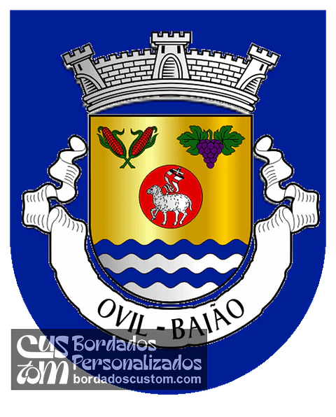 Emblema Bordado Antiga Freguesia de Ovil (Baião, Porto)