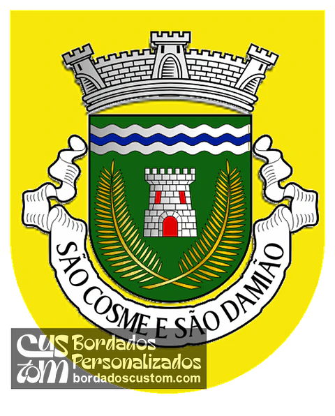 Emblema Bordado Antiga Freguesia de São Cosme e São Damião (Arcos de Valdevez, Viana do Castelo)