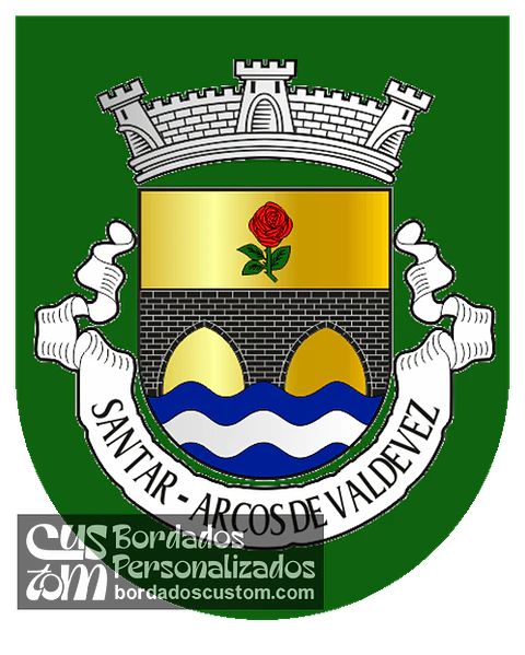 Emblema Bordado Antiga Freguesia de Santar (Arcos de Valdevez, Viana do Castelo)
