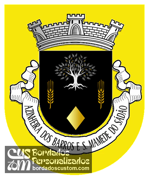 Emblema Bordado Freguesia de Azinheira dos Barros e São Mamede do Sádão (Grândola, Setúbal)