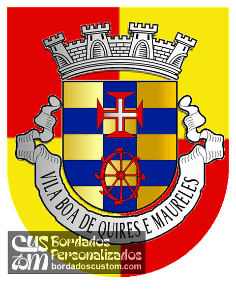 Emblema Bordado Freguesia de Vila Boa de Quires e Maureles (Marco de Canaveses, Porto)