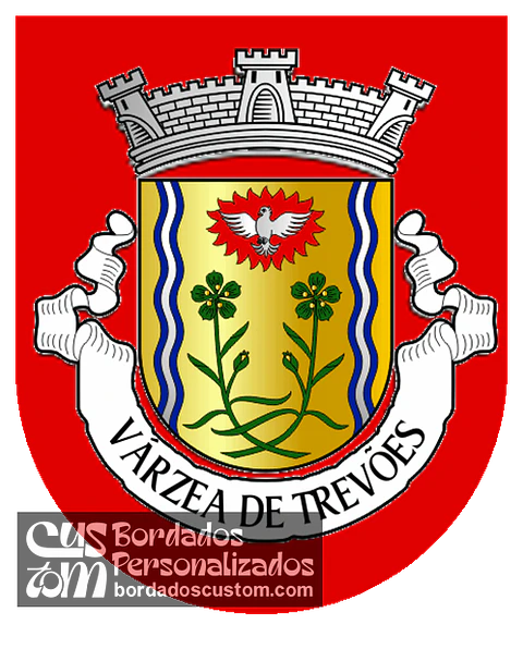 Emblema Bordado Antiga Freguesia de Várzea de Trevões (São João da Pesqueira, Viseu)