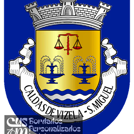Emblema Bordado Antiga Freguesia de Caldas de Vizela (São Miguel) (Vizela, Braga) 1
