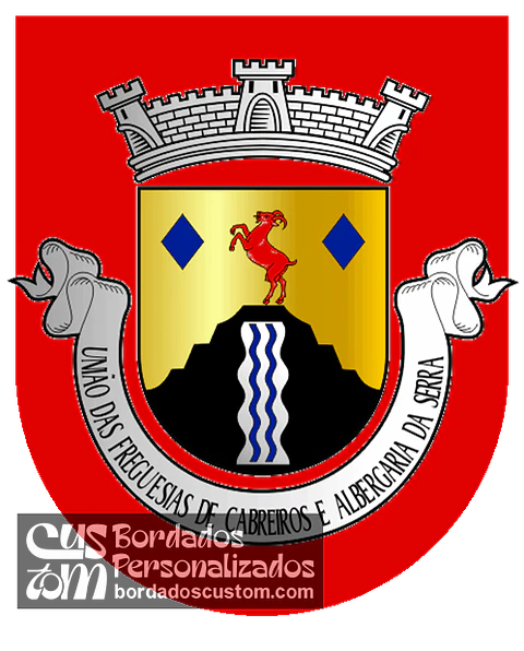 Emblema Bordado Freguesia de Cabreiros e Albergaria da Serra (Arouca, Aveiro)